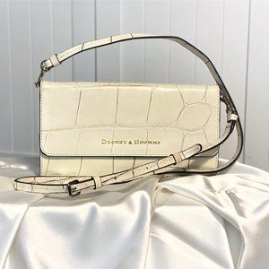 Dooney & Bourke (GIFT W/PURCHASE) Croc-Embossed Leather Crossbody Clutch - NWOT